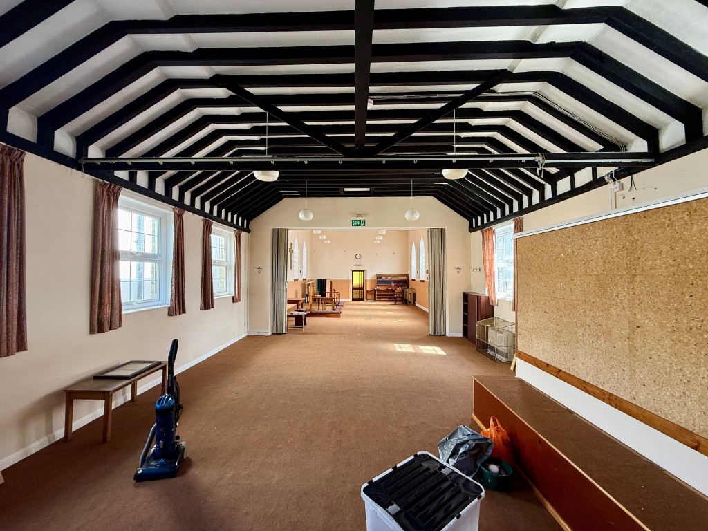 Lot: 77 - FREEHOLD DETACHED CHAPEL WITH POTENTIAL - Rear hall